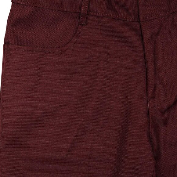 Madcap England Burgundy Logan Bootcut Hopsack Trousers Size 32 X 33 - Picture 5 of 7